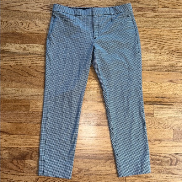 Banana Republic Pants - Banana Republic Sloan Fit Black and White Patterned Pants size 8